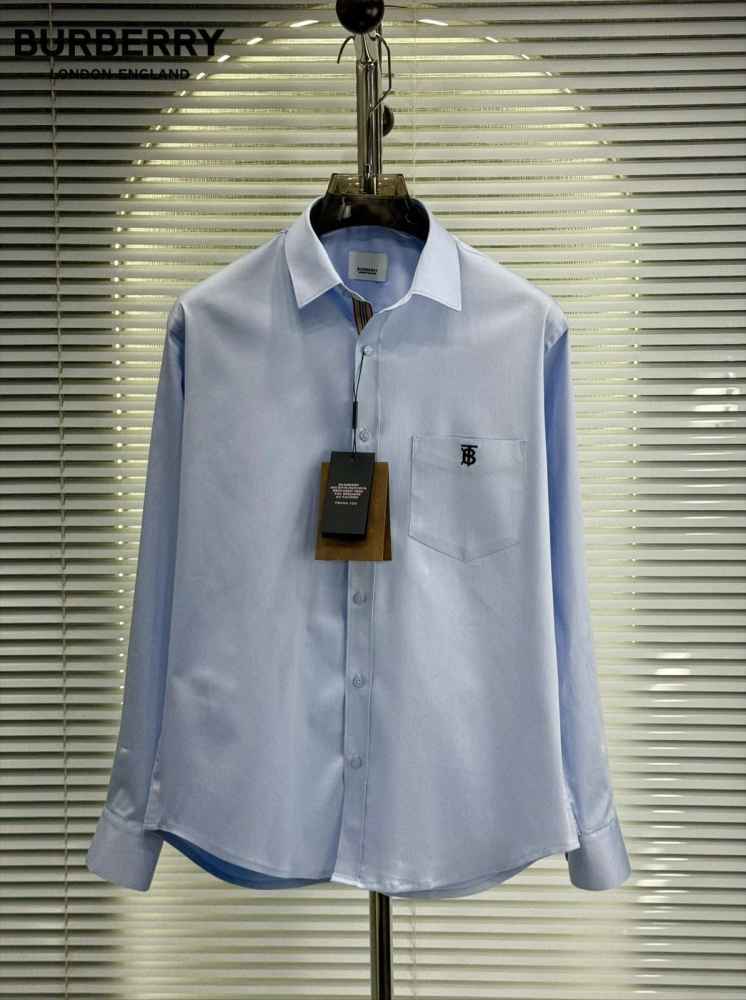 Burberry Sky Blue Premium Quality Shirt-thumb-0