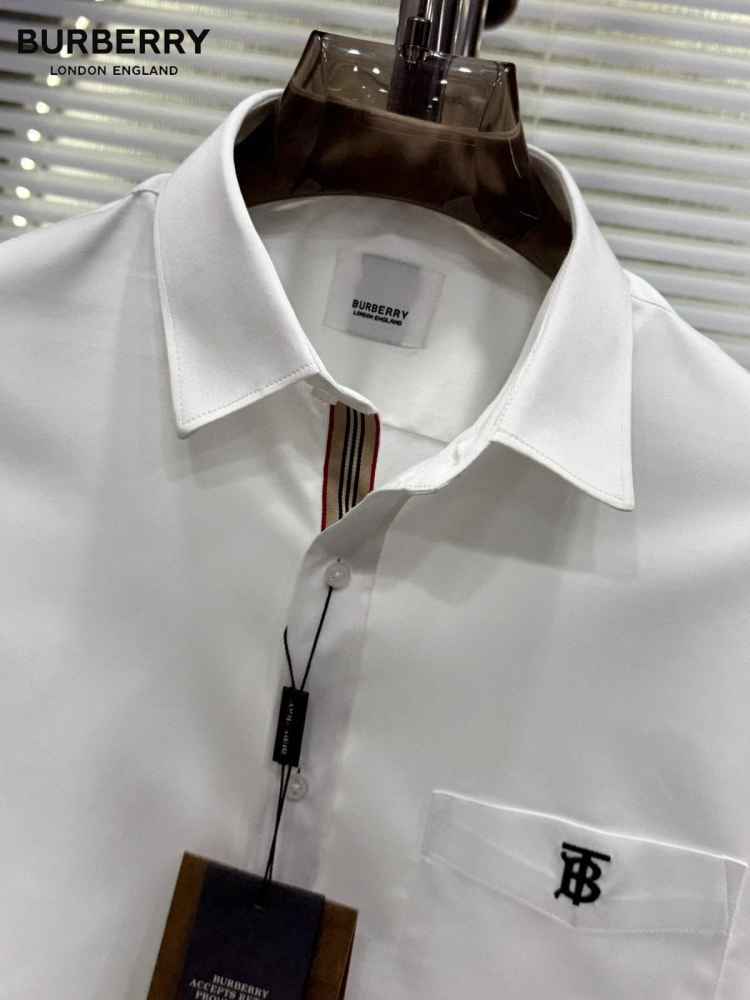 Burberry White Premium Quality Shirt-3