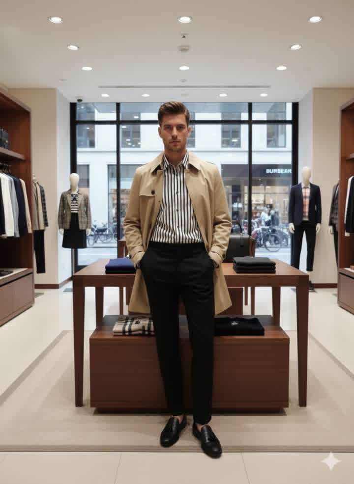 Burberry White Premium Quality Shirt-thumb-2