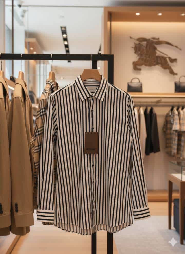 Burberry White Premium Quality Shirt-thumb-0