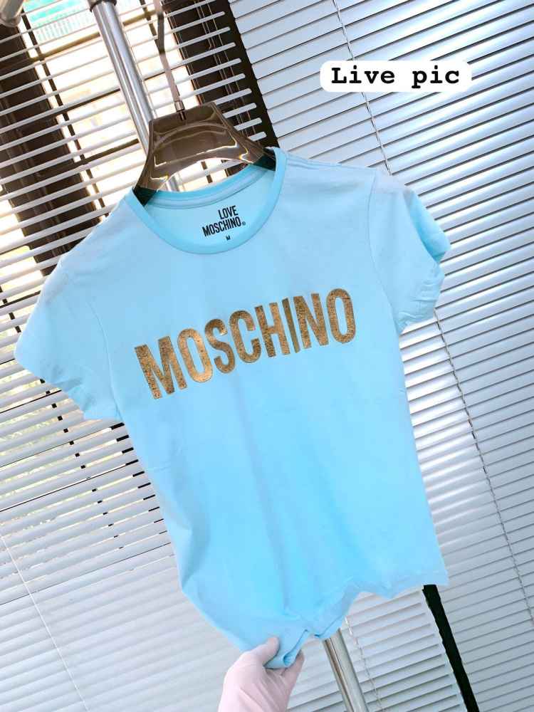 Moschino Blue Premium Quality Women T-shirt-thumb-1