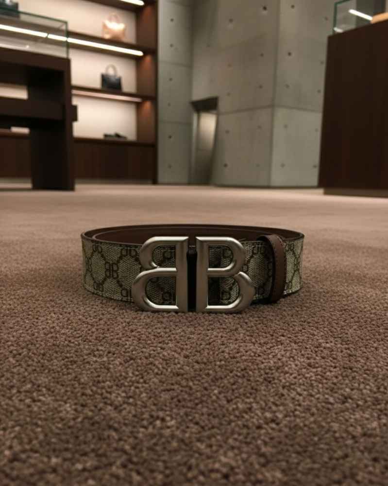 Balenciaga Brown Premium Quality Leather Belt-1