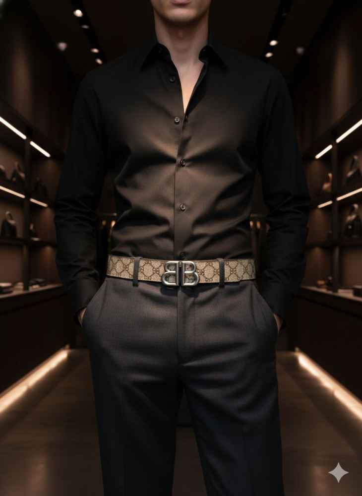 Balenciaga Brown Premium Quality Leather Belt-3