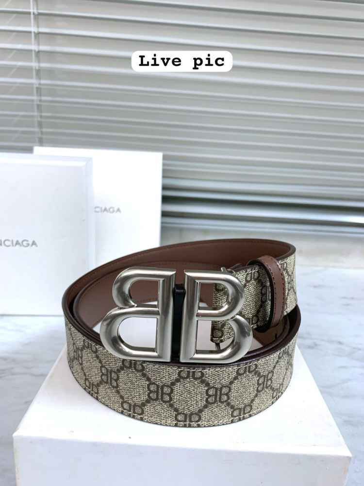 Balenciaga Brown Premium Quality Leather Belt-4