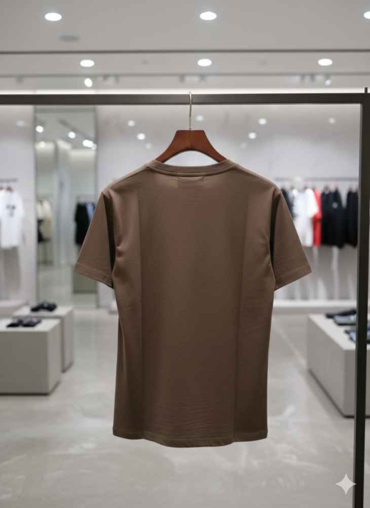 Ami Brown Premium Quality Heart Logo T-shirt-2