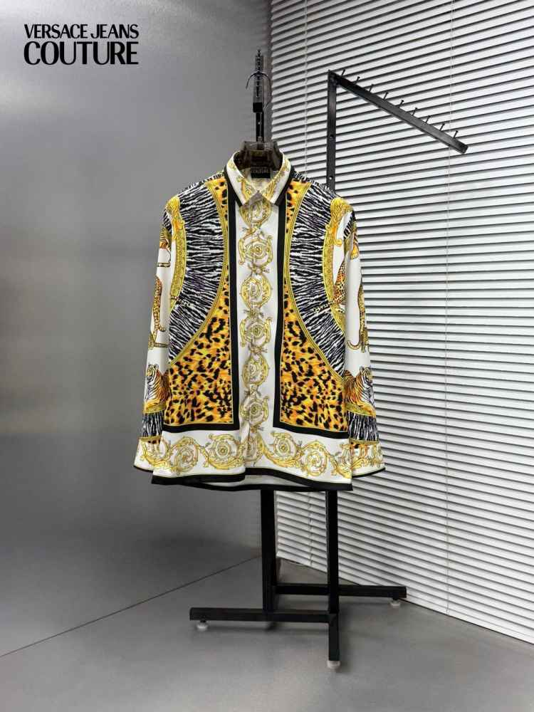 Versace White Premium Quality Cotton Shirt-thumb-0