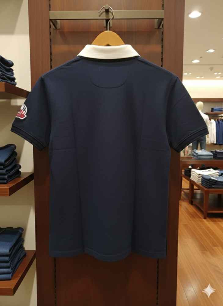 Ralph Lauren Blue Premium Collar T-shirt-2