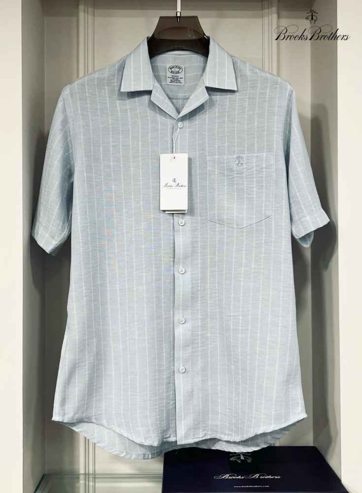 Brooks Brothers Blue Premium Cotton Shirt-1