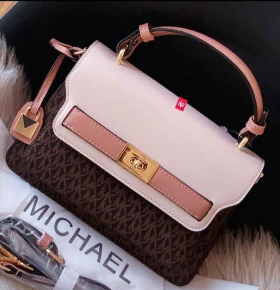 Michael Kors Kelly White Top Handle Bag-thumb-0