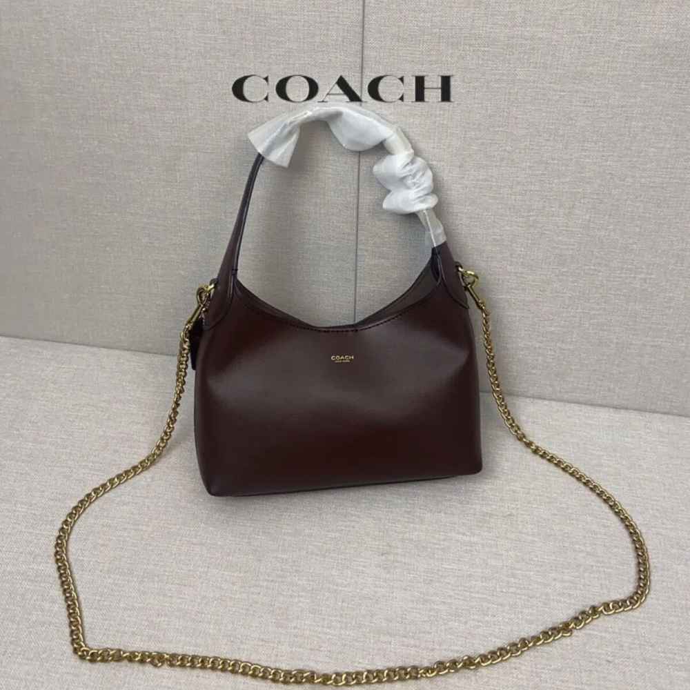 Coach Authentic Brooklyn Dark Brown Shoulder Bag-1
