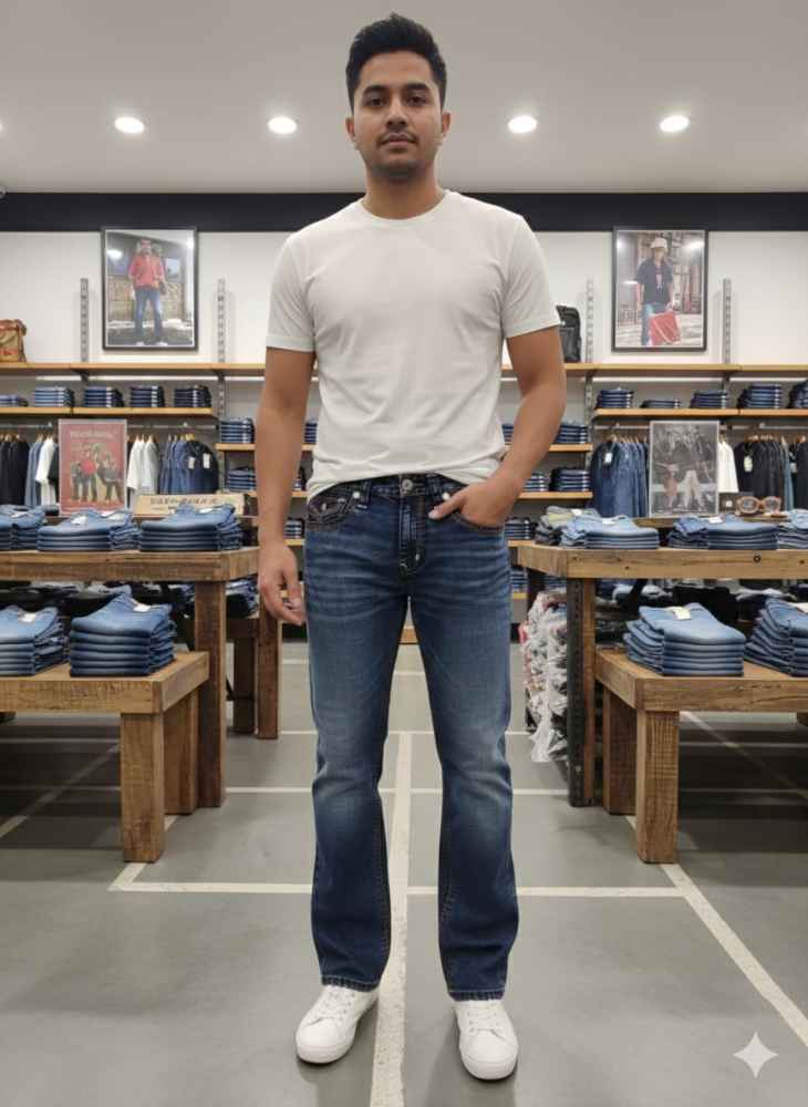 True Religion Dark Blue Premium Quality Denim Jeans-2