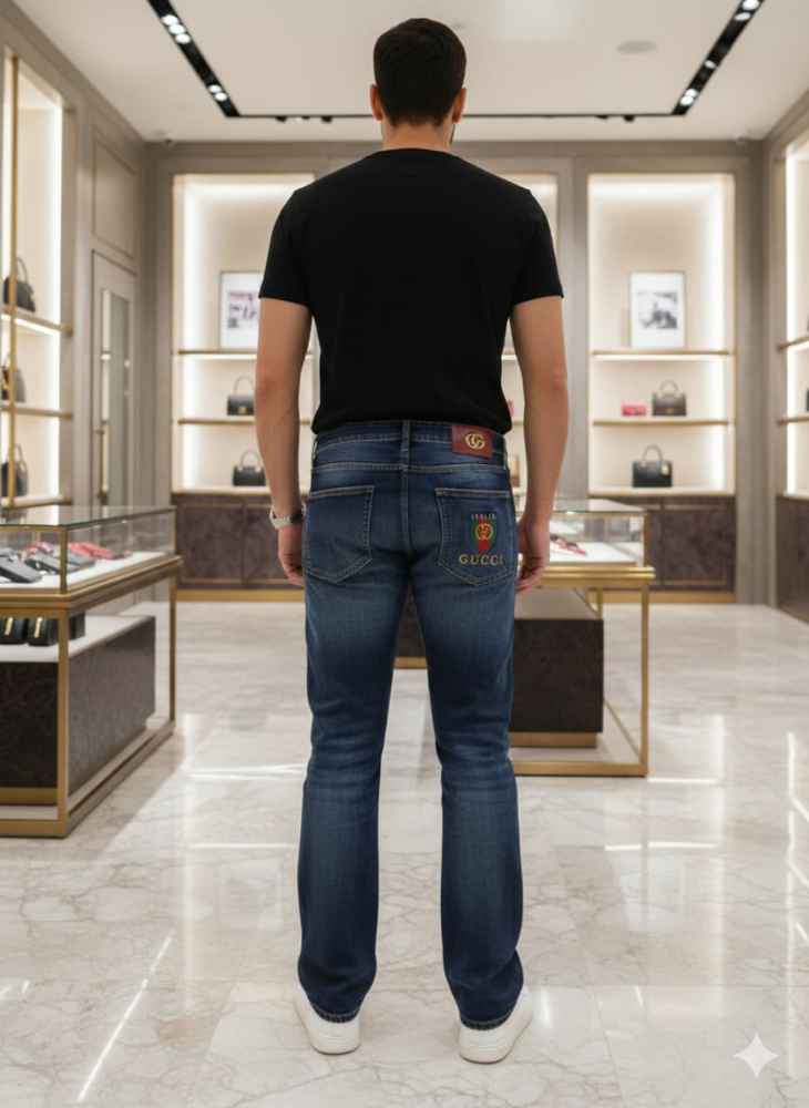 Gucci Dark Blue Premium Quality Jeans-2