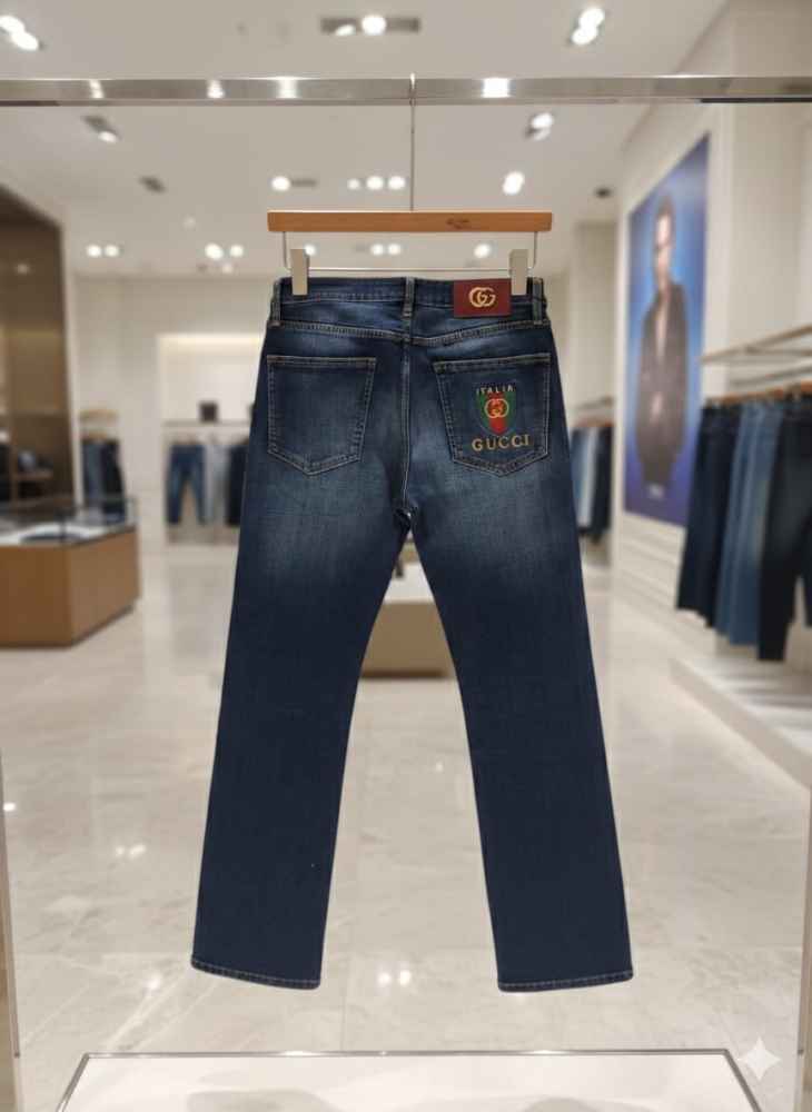 Gucci Dark Blue Premium Quality Jeans-1