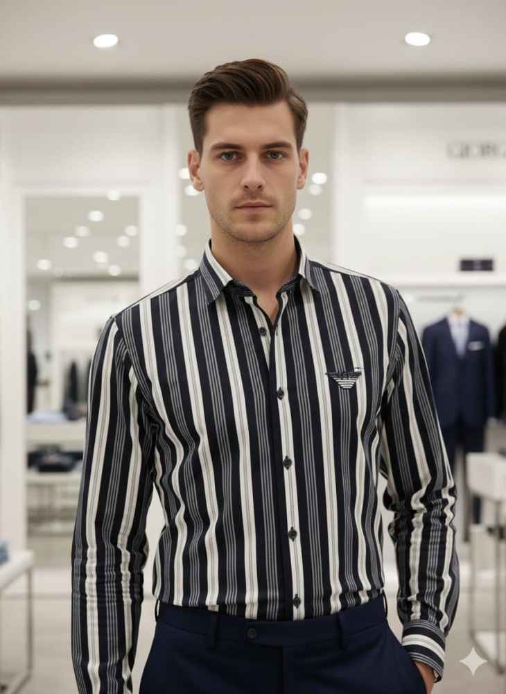 Emporio Armani Black Premium Quality Shirt-2