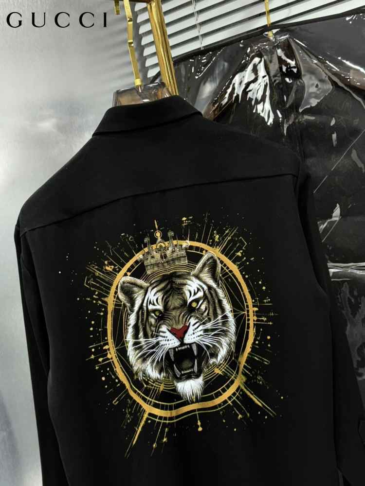 Gucci Black Premium Quality Cotton Shirt-3