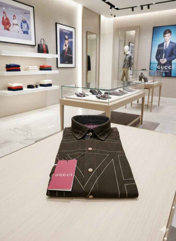 Gucci Printed Premium Quality Short Sleeve Shirt-3