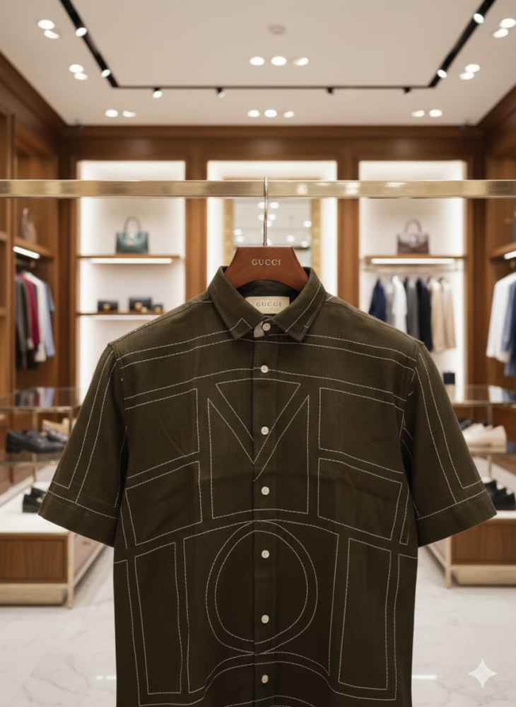 Gucci Printed Premium Quality Short Sleeve Shirt-2