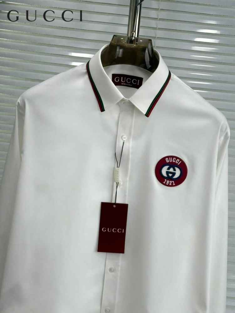 Gucci White Premium Quality Cotton Shirt-1