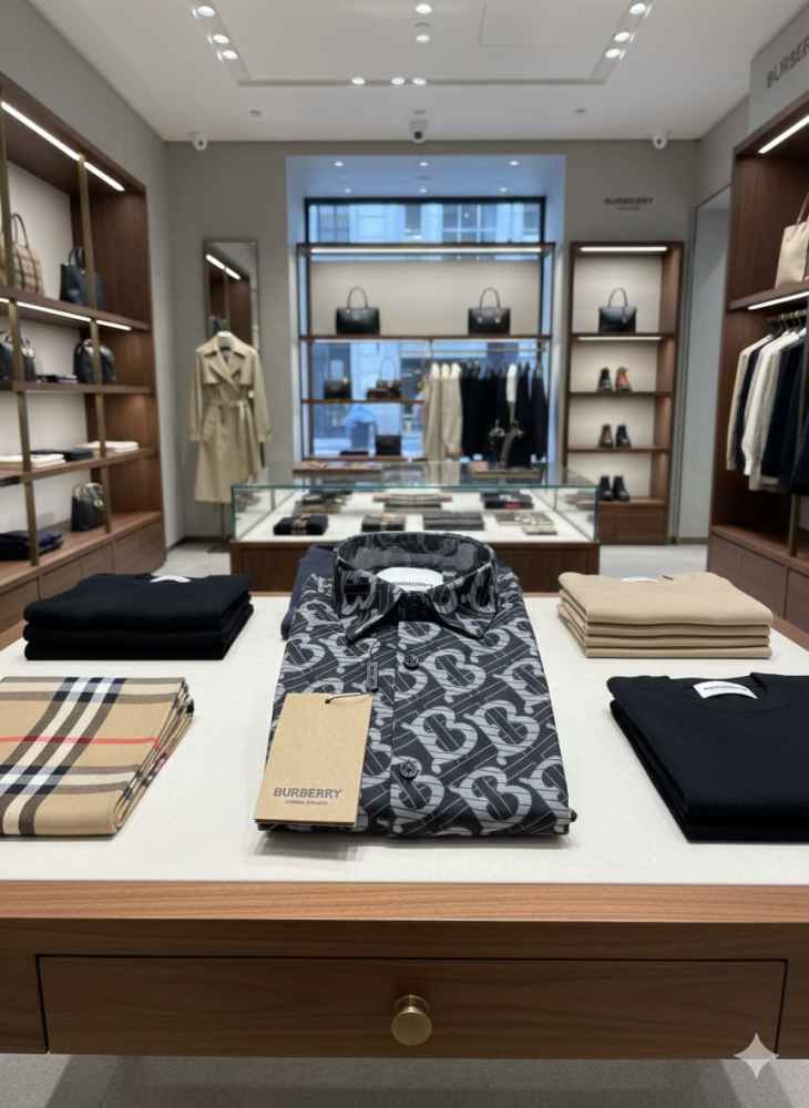 Burberry Black Premium Quality Shirt-3