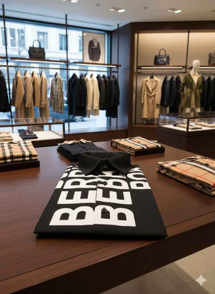 Burberry Black Premium Quality Shirt-3