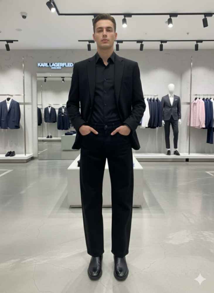 Karl Lagerfeld Black Premium Quality Jeans-3