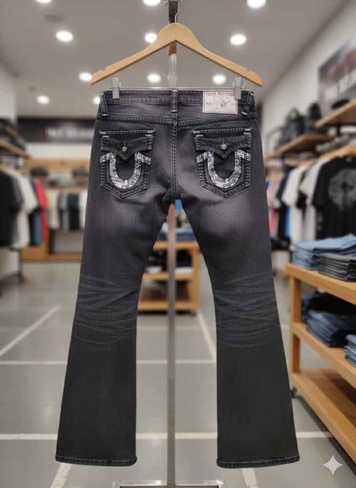True Religion Black Premium Quality Denim Jeans-1