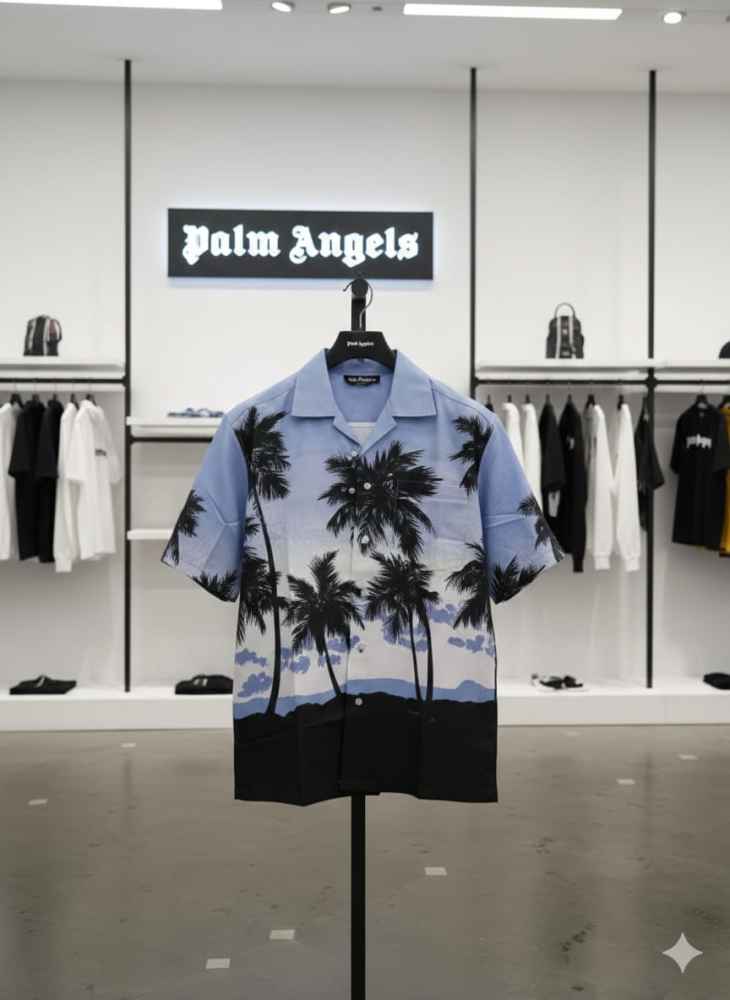 Palm Angel Printed Premium Quality Short Sleeve Shirt-2