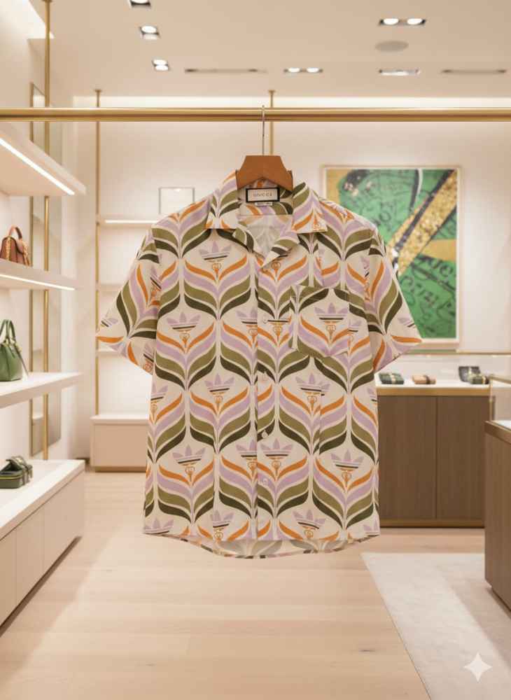 Gucci Printed Premium Quality Short Sleeve Shirt-2