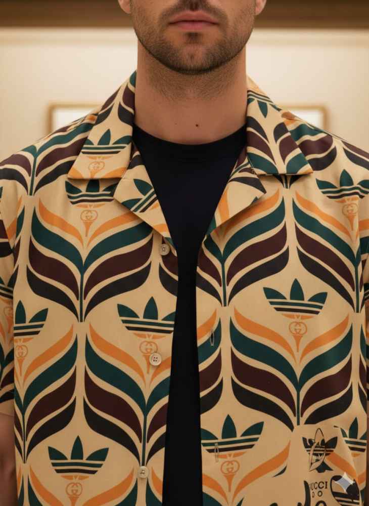 Gucci Printed Premium Quality Short Sleeve Shirt-1