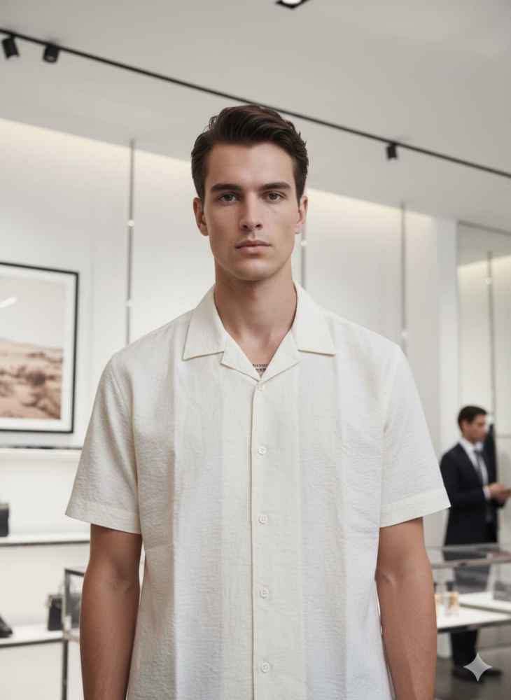 Dior Printed Premium Quality Short Sleeve Shirt-1