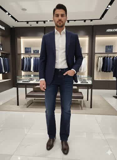 Emporio Armani Blue Premium Quality Jeans-3