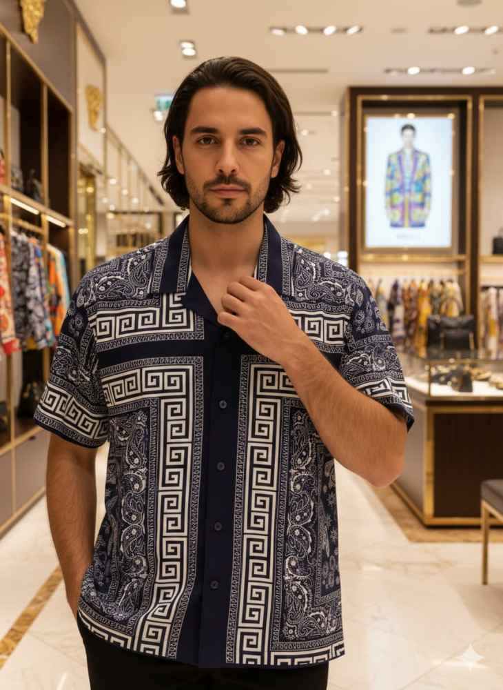 Versace Printed Premium Quality Short Sleeve Shirt-1