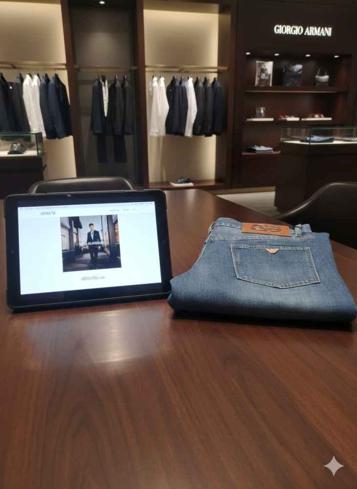 Emporio Armani Light Blue Premium Quality Jeans-3