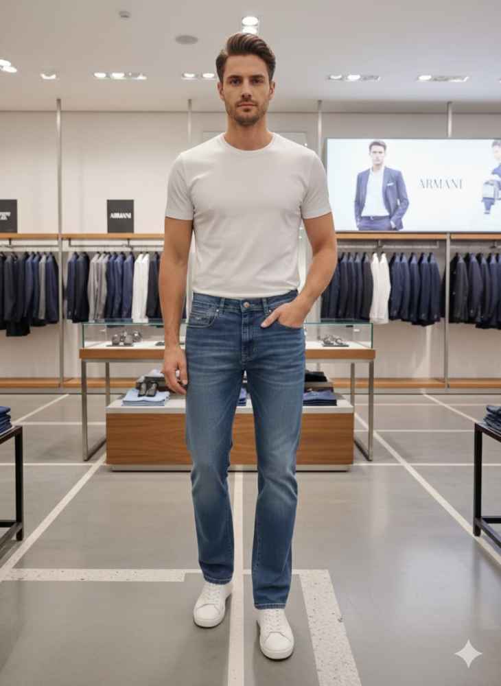 Emporio Armani Light Blue Premium Quality Jeans-2