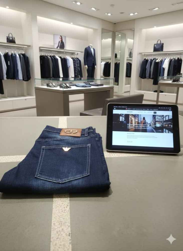 Emporio Armani Dark Blue Premium Quality Jeans-3