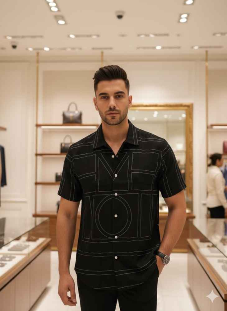 Gucci Printed Premium Quality Short Sleeve Shirt-1