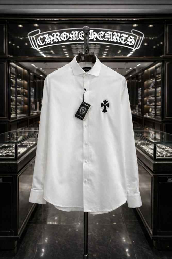 Chrome Hearts White Premium Quality Shirt-1