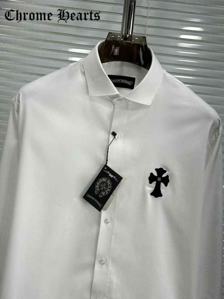 Chrome Hearts White Premium Quality Shirt-2