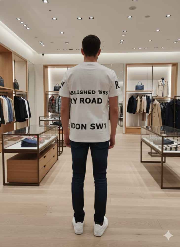 Burberry White Premium Exclusive Polo T-shirt-2