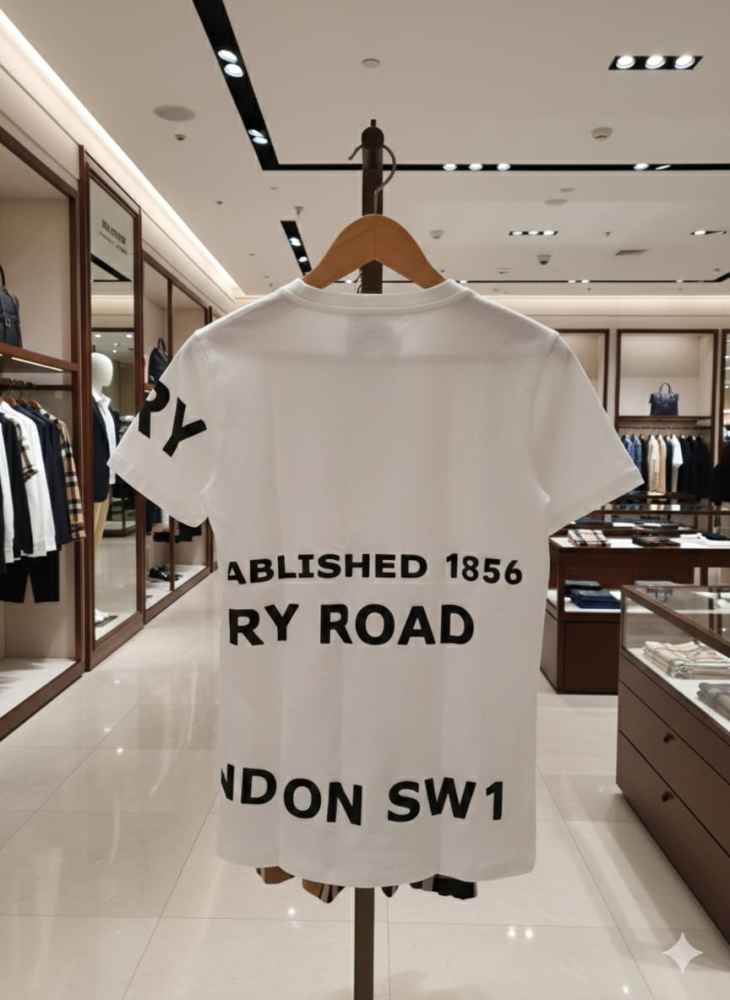 Burberry White Premium Exclusive Polo T-shirt-3