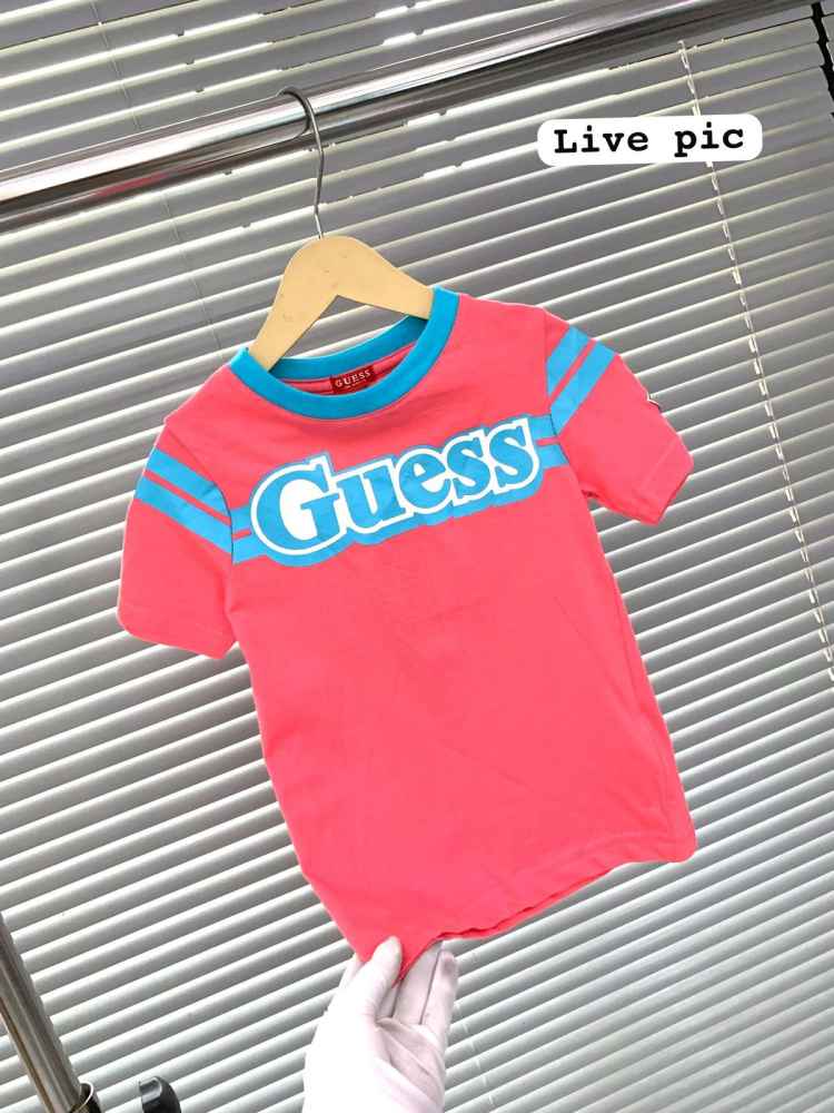 Guess Pink Kids Premium Quality T-shirt-2