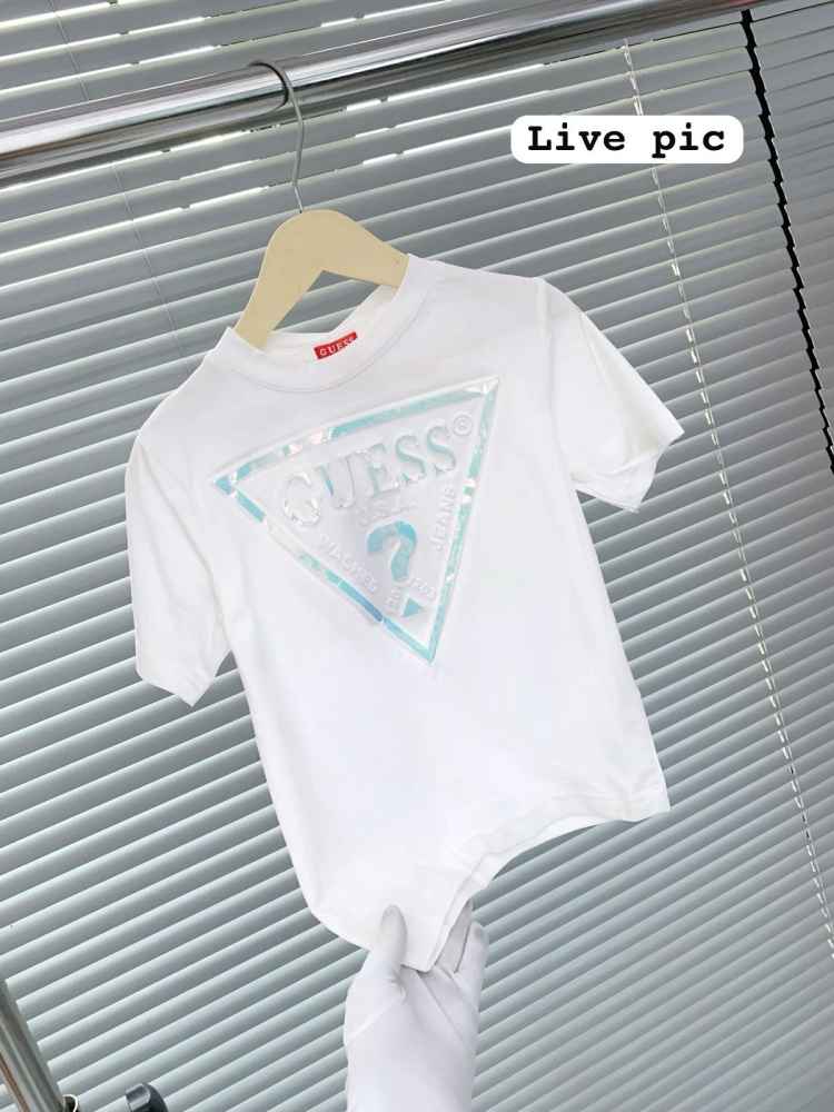 Guess White Kids Premium Quality T-shirt-1