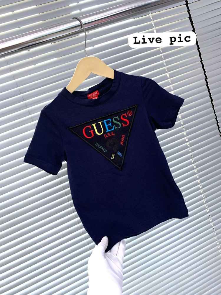 Guess Blue Kids Premium Quality T-shirt-2