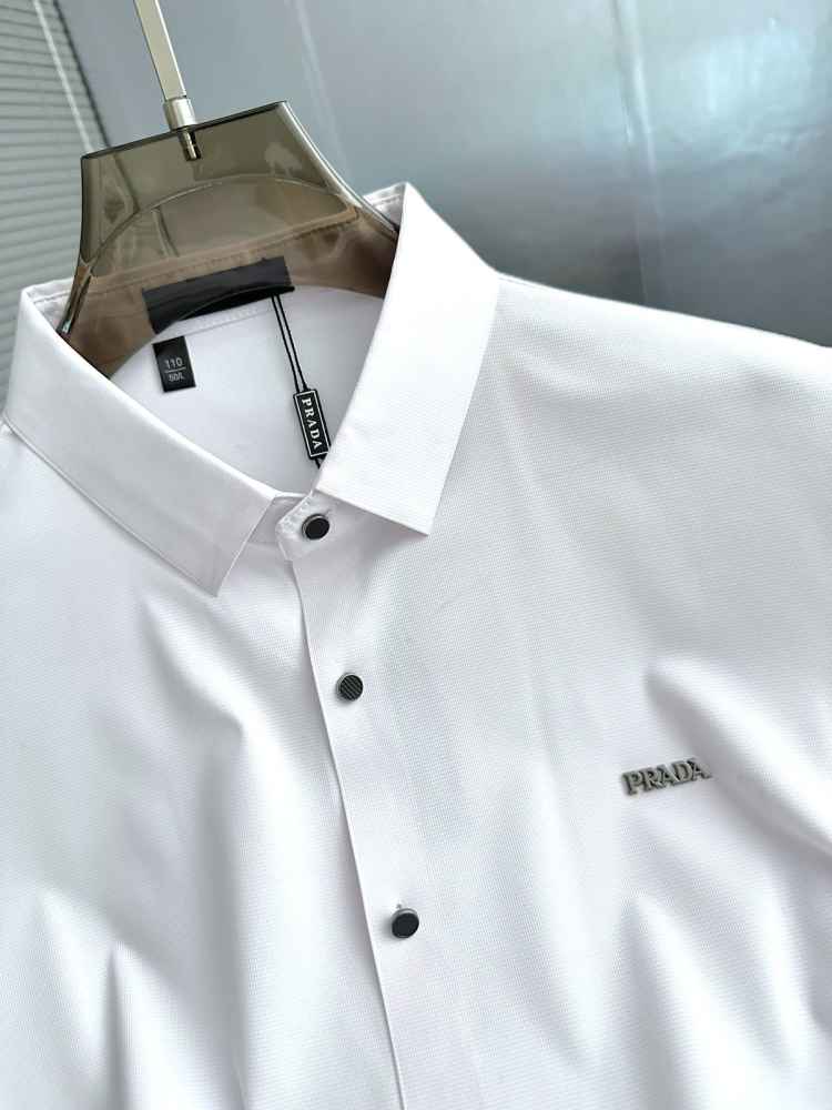 Prada White Premium Quality Short Sleeve Shirt-2