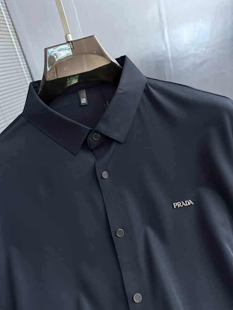 Prada Blue Premium Quality Short Sleeve Shirt-2