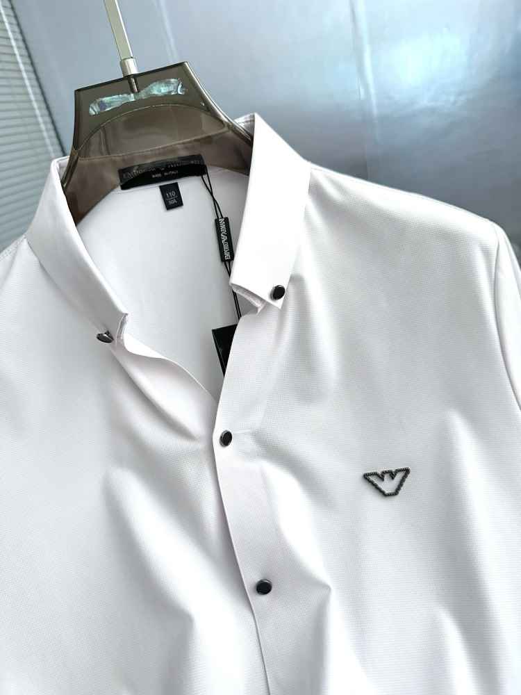 Emporio Armani White Premium Quality Short Sleeve Shirt-2
