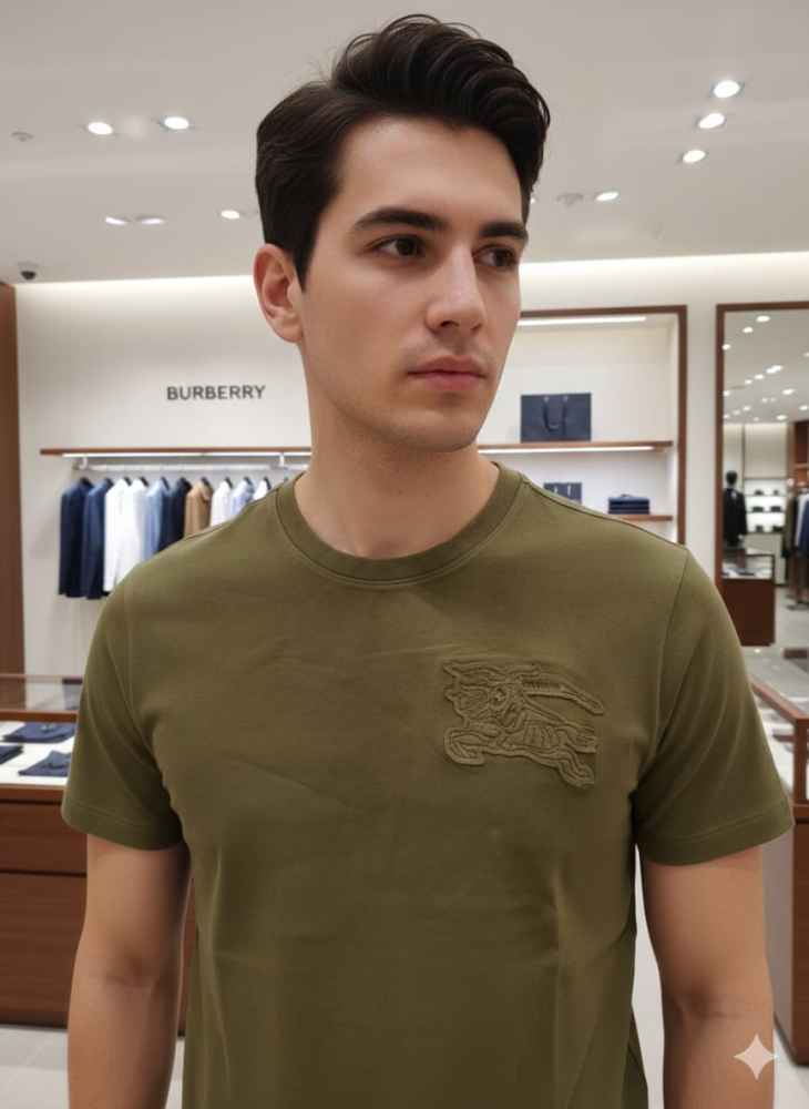 Burberry Green Premium Exclusive Polo T-shirt-2