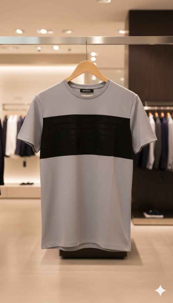 Armani Exchange Grey Premium Quality T-shirt-2