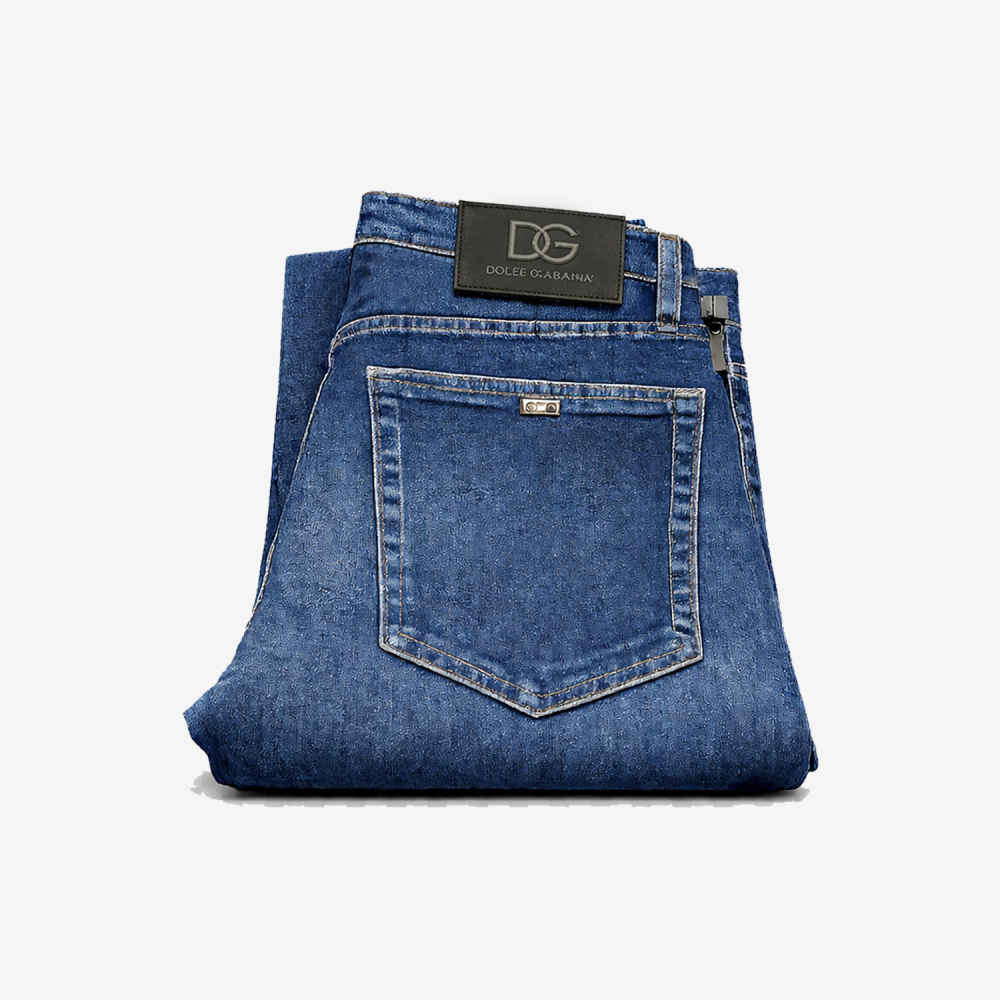 Dolce & Gabbana Dark Blue Premium Quality Jeans-thumb-2