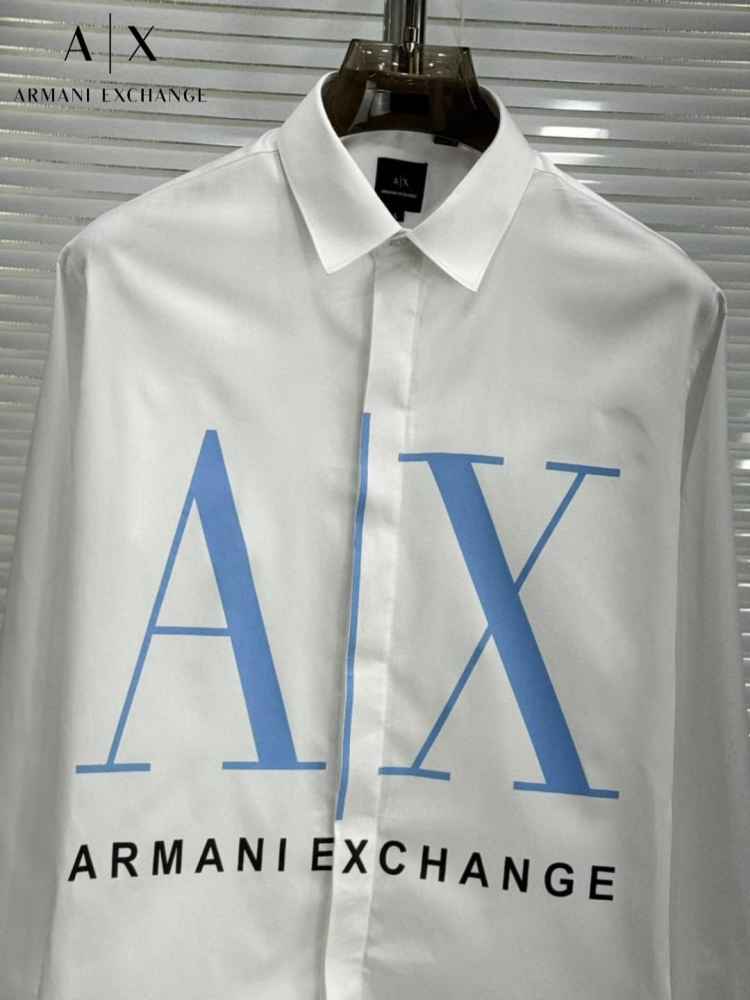 Armani Exchange White Premium Quality Cotton Shirt-1